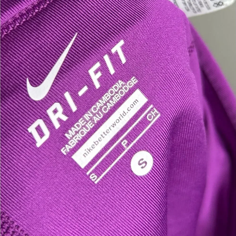 Nike Dri-Fit Purple Stripe Print Athletic Skort Size S